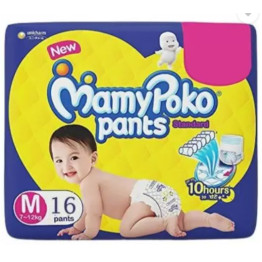 MamyPoko Pants Standard, Size Medium  16 Pieces 